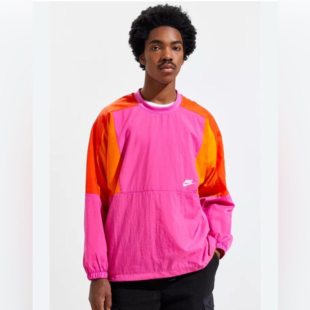 Nike Sportswear Colorblock Pullover Crew Neck Windbreaker Jacket 2X
